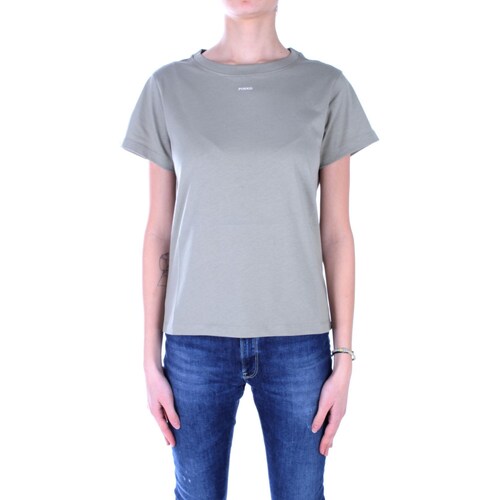 Textiel Dames T-shirts korte mouwen Pinko 100373 A1N8 Groen