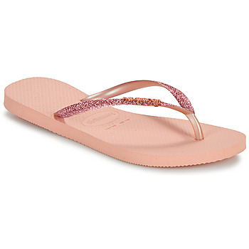 Schoenen Dames Slippers Havaianas SLIM GLITTER II Roze