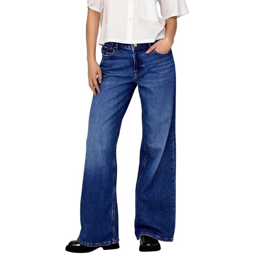 Textiel Dames Jeans Only VAQUEROS ANCHOS MUJER  15294992 Blauw