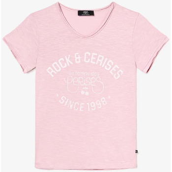 Textiel Meisjes T-shirts & Polo’s Le Temps des Cerises T-shirt AIMEGI Roze