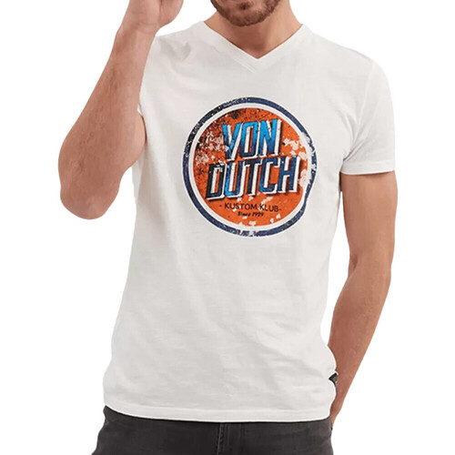 Textiel Heren T-shirts korte mouwen Von Dutch  Wit