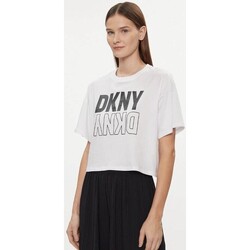 Textiel Dames T-shirts & Polo’s Dkny DP2T8559 Wit