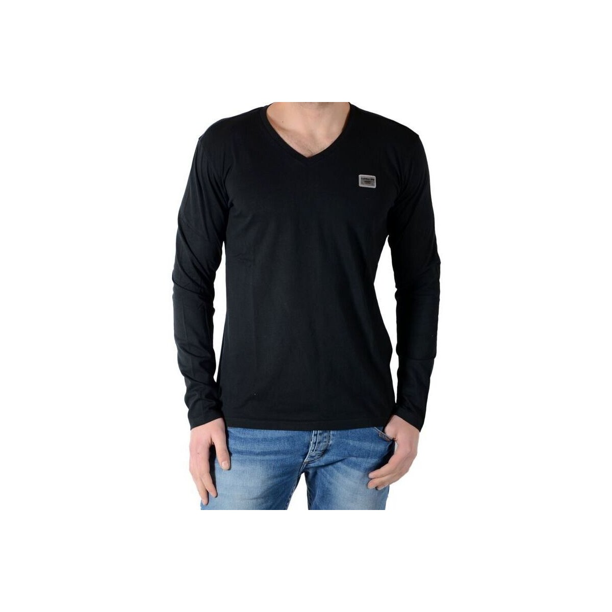 Textiel Heren T-shirts met lange mouwen Kaporal 54813 Zwart