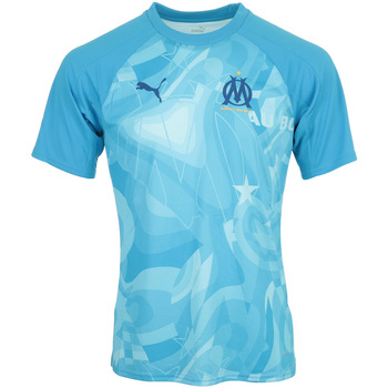 Textiel Heren T-shirts korte mouwen Puma Om Prematch Ss Jersey Blauw