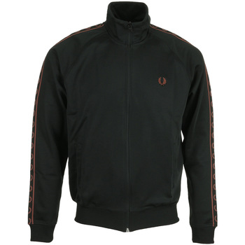 Fred Perry Contrast Tape Track Jacket Zwart