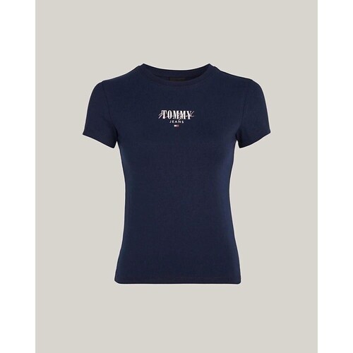 Textiel Dames T-shirts & Polo’s Tommy Hilfiger DW0DW17839C1G Blauw