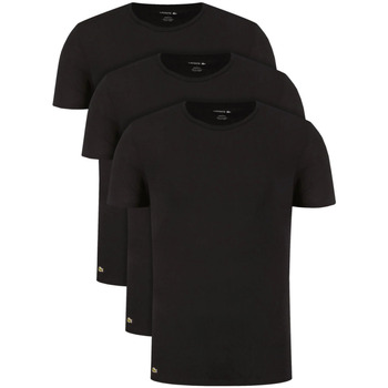 Textiel Heren T-shirts korte mouwen Lacoste TH3451 Zwart