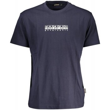 Textiel Heren T-shirts korte mouwen Napapijri NP0A4GDR-S-BOX-SS-3 Blauw