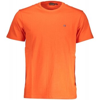 Textiel Heren T-shirts korte mouwen Napapijri NP0A4H8D-SALIS-SS-SUM Orange