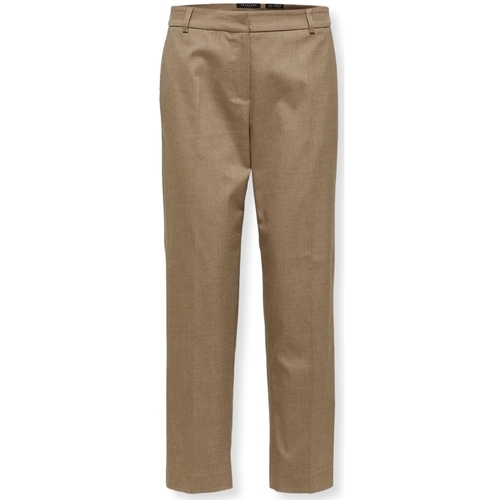 Textiel Dames Broeken / Pantalons Selected W Noos Ria Trousers - Camel Brown