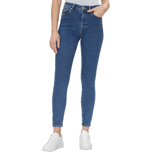 Textiel Dames Jeans Tommy Jeans Sylvia Hgh Sskn Ah42 Blauw