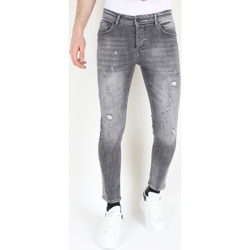 Textiel Heren Skinny jeans Mario Morato Grijze Spijkerbroek ScheurenMM Grijs