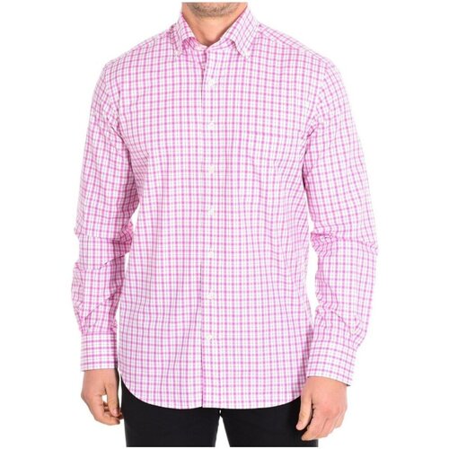 Textiel Heren Overhemden lange mouwen Cafe' Coton ORANGER6-11NBLS Roze