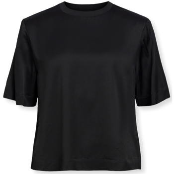 Textiel Dames Sweaters / Sweatshirts Object Top Eirot S/S - Black Zwart