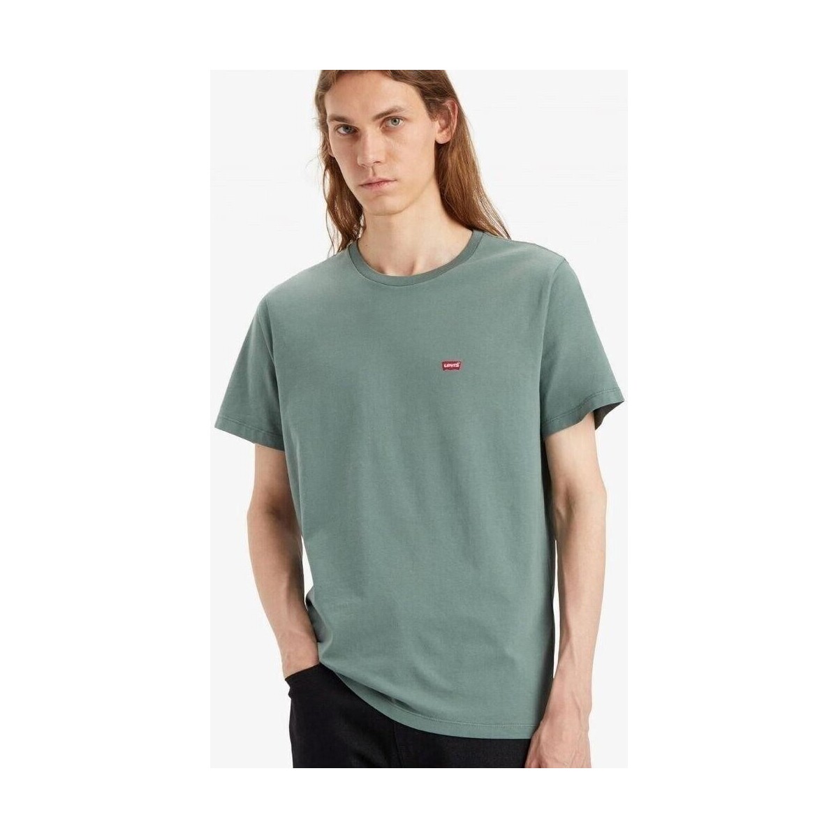 Textiel Heren T-shirts korte mouwen Levi's 56605 0202 ORIGINAL Groen