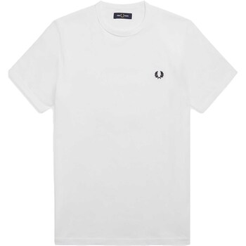 Textiel Heren T-shirts & Polo’s Fred Perry Fp Ringer T-Shirt Wit