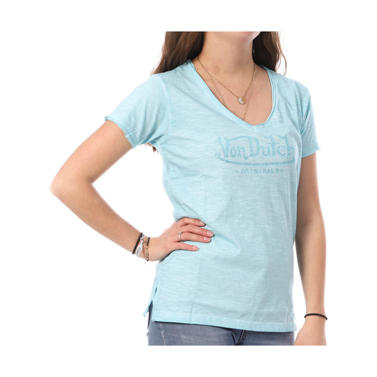 Textiel Dames T-shirts & Polo’s Von Dutch  Blauw