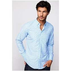 Textiel Heren Overhemden lange mouwen Tudors DR220090-501 Blauw