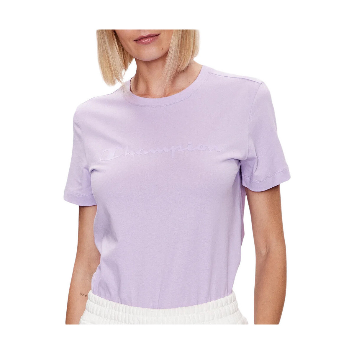 Textiel Dames T-shirts & Polo’s Champion  Violet