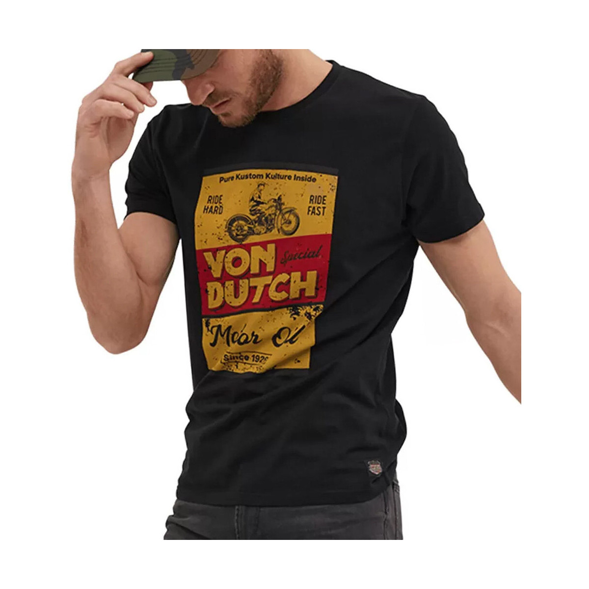 Textiel Heren T-shirts & Polo’s Von Dutch  Zwart