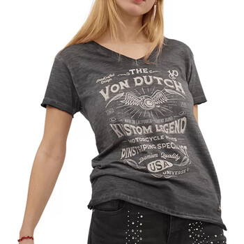 Textiel Dames T-shirts & Polo’s Von Dutch  Grijs