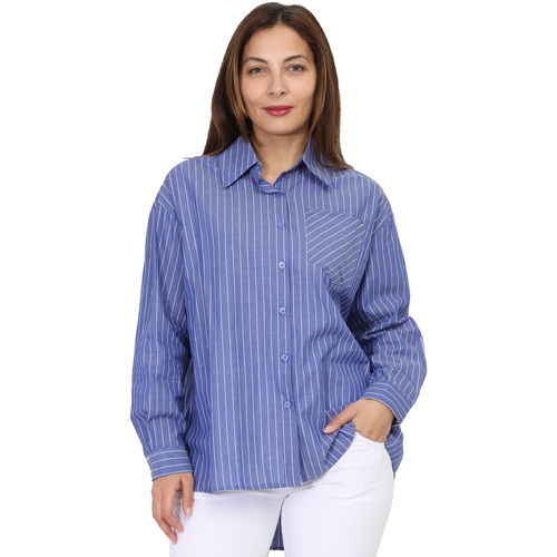 Textiel Dames Overhemden La Modeuse 69719_P162267 Blauw