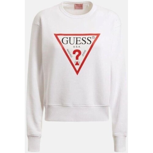 Textiel Dames Sweaters / Sweatshirts Guess W2YQ16KBA10 Wit