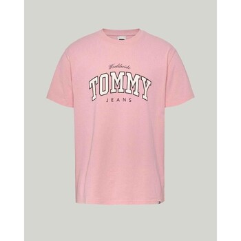 Textiel Heren T-shirts korte mouwen Tommy Hilfiger DM0DM18287THA Roze