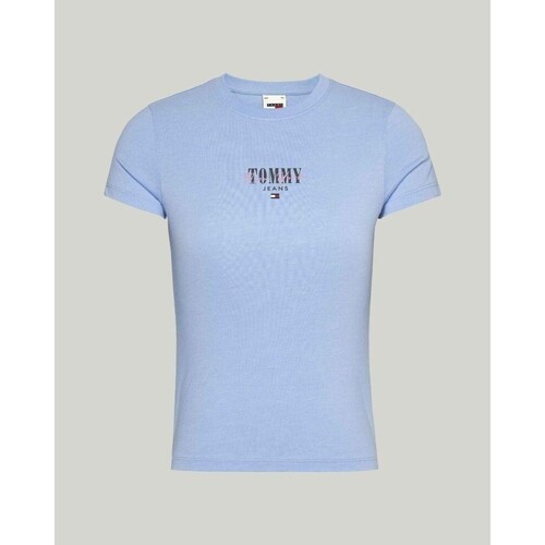 Textiel Dames T-shirts & Polo’s Tommy Hilfiger DW0DW17839C3S Blauw