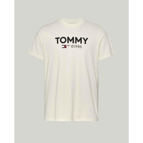 Textiel Heren T-shirts korte mouwen Tommy Hilfiger DM0DM18264YBH Wit