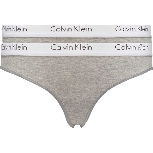 Ondergoed Dames Slips Calvin Klein Jeans 2P Thong Grijs