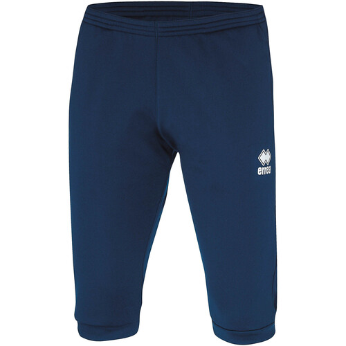 Textiel Jongens Broeken / Pantalons Errea Penck Bermuda 3/4 Jr Blauw