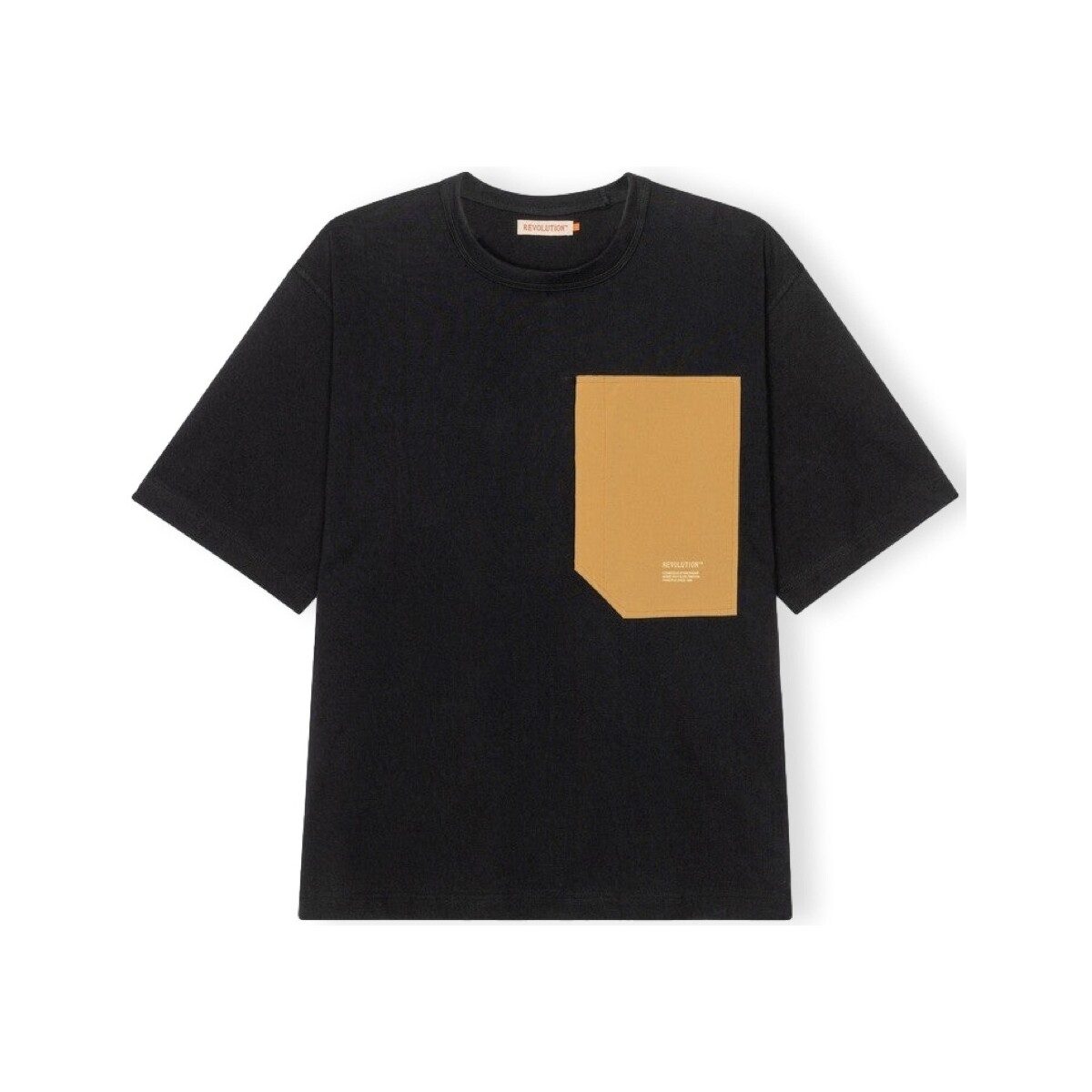 Textiel Heren T-shirts & Polo’s Revolution T-Shirt Oversize 1361 - Black Zwart