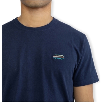 Revolution T-Shirt Regular 1342 BUS - Navy/Melange Blauw