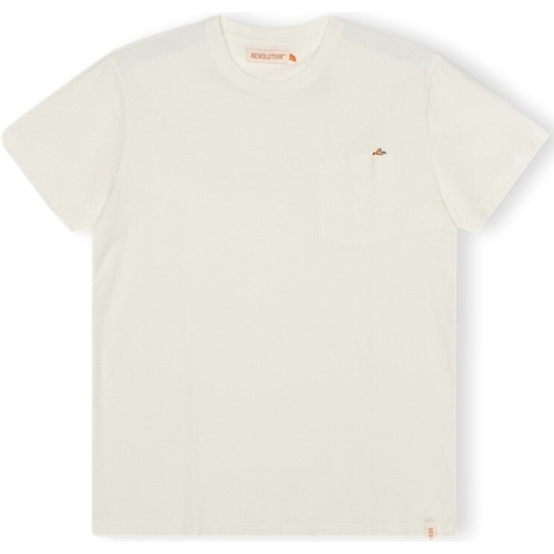 Textiel Heren T-shirts & Polo’s Revolution T-Shirt Regular 1341 BOR - Off-White Wit