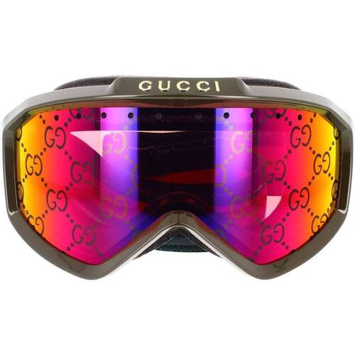 Accessoires Sportaccessoires Gucci Occhiali da Sole  Maschera da Sci e Snowboard GG1210S 003 Kaki