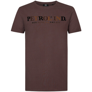 Textiel Heren T-shirts & Polo’s Petrol Industries  Brown