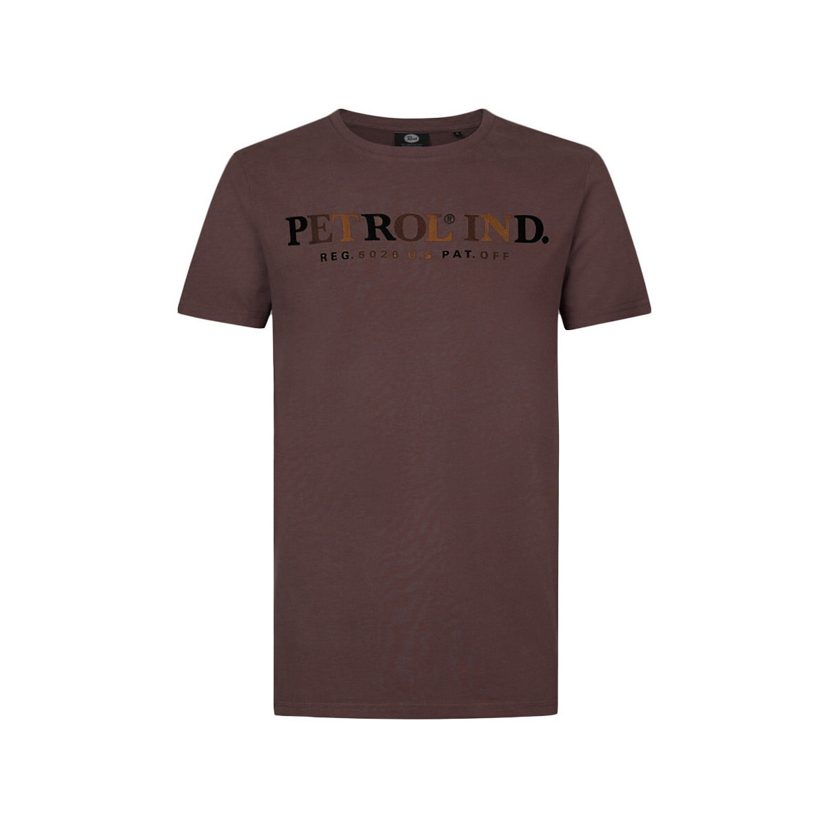 Textiel Heren T-shirts & Polo’s Petrol Industries  Brown