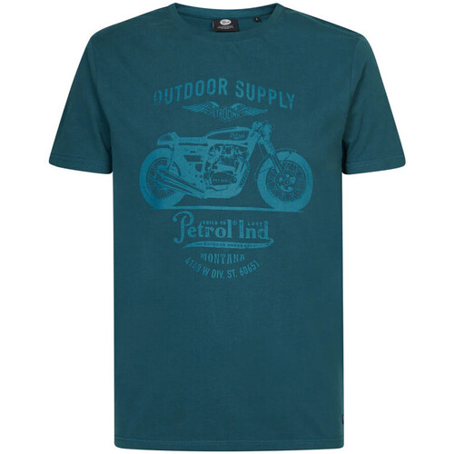 Textiel Heren T-shirts korte mouwen Petrol Industries  Blauw