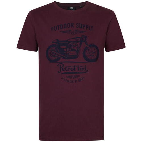 Textiel Heren T-shirts korte mouwen Petrol Industries  Rood