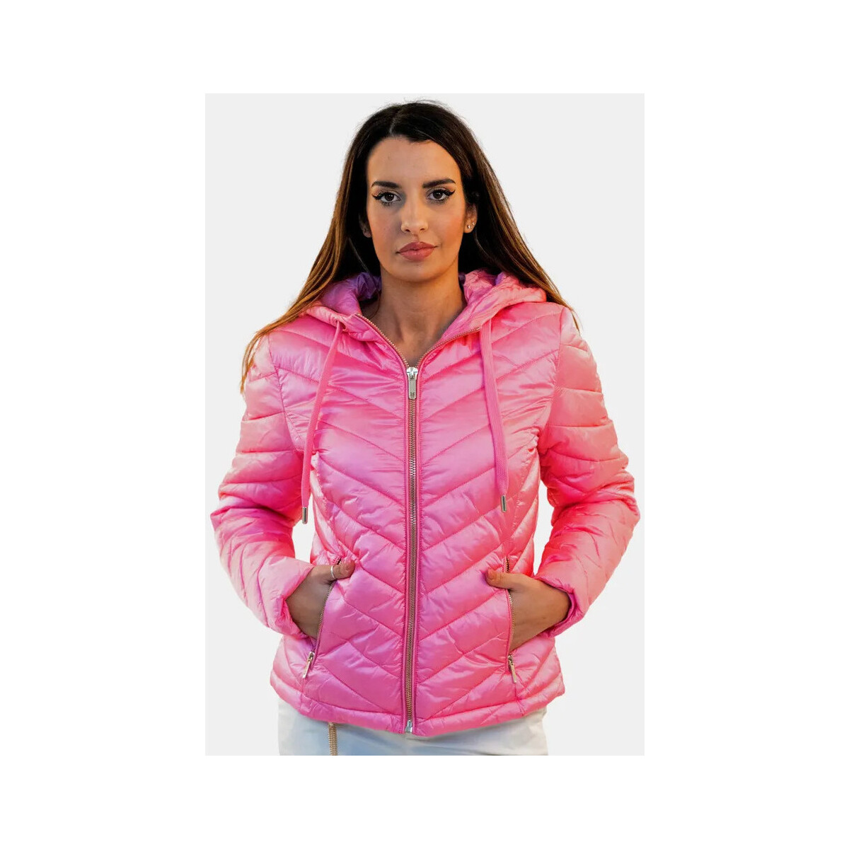 Textiel Dames Wind jackets Fracomina FR24SC3002O430T4 Rose