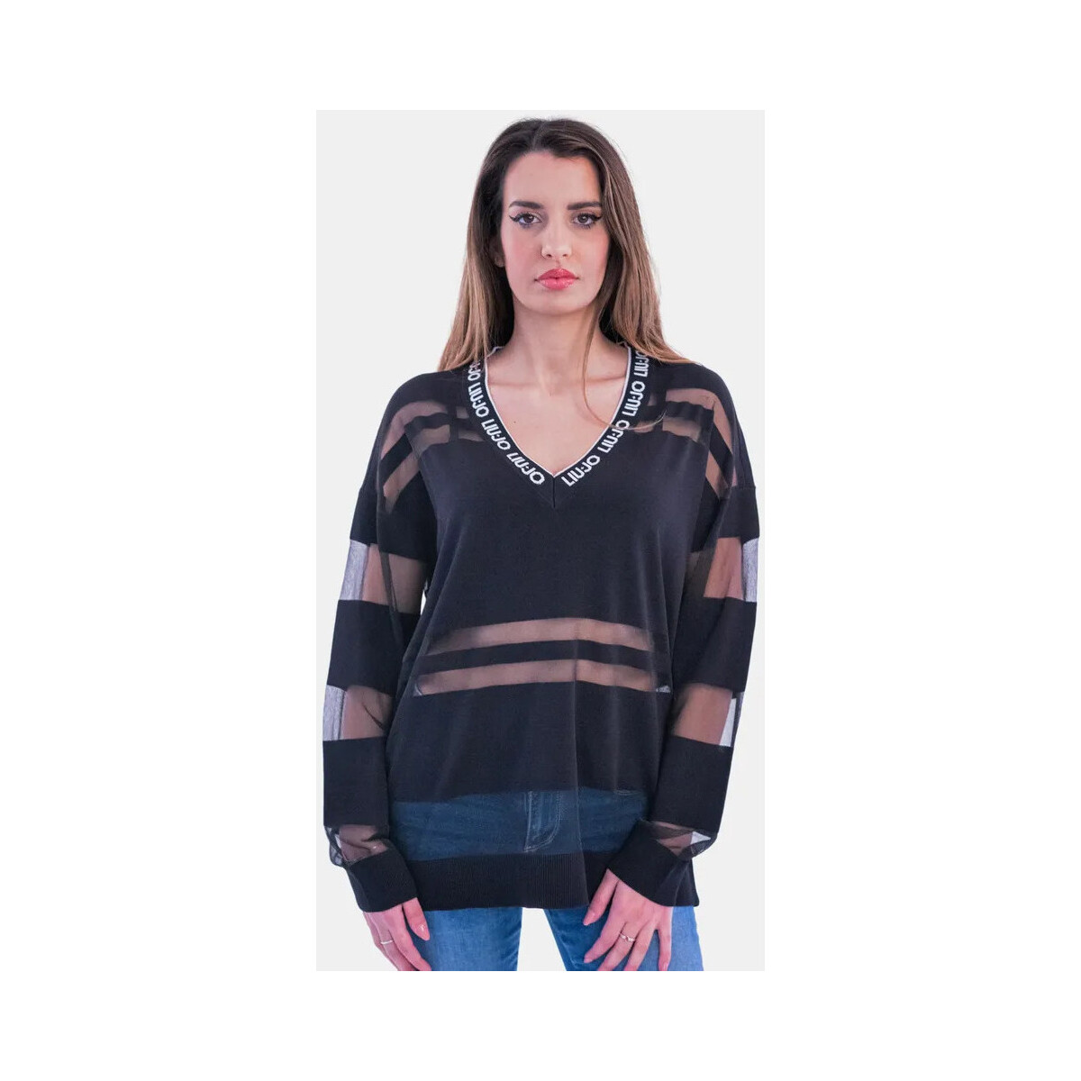 Textiel Dames Sweaters / Sweatshirts Liu Jo TA4222-MS36L Noir