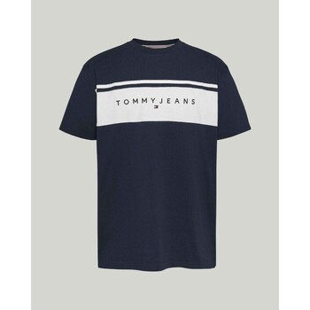 Textiel Heren T-shirts korte mouwen Tommy Hilfiger DM0DM18658C1G Blauw