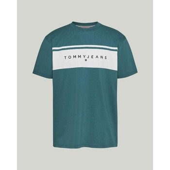 Textiel Heren T-shirts korte mouwen Tommy Hilfiger DM0DM18658CT0 Groen