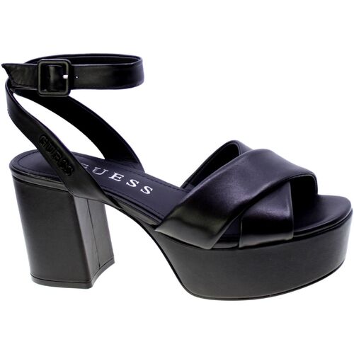 Schoenen Dames Sandalen / Open schoenen Guess Sandalo Donna Nero Fljsnn-lea03 Zwart