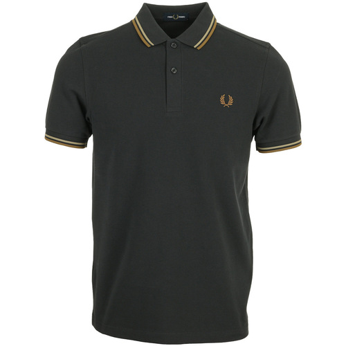 Textiel Heren T-shirts & Polo’s Fred Perry Twin Tipped Brown