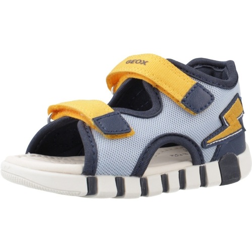 Schoenen Jongens Sandalen / Open schoenen Geox B SANDAL IUPIDOO A Blauw