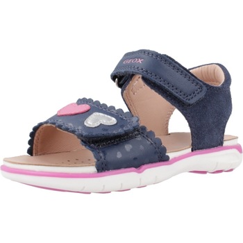 Schoenen Meisjes Sandalen / Open schoenen Geox B SANDAL DELHI GIRL Blauw