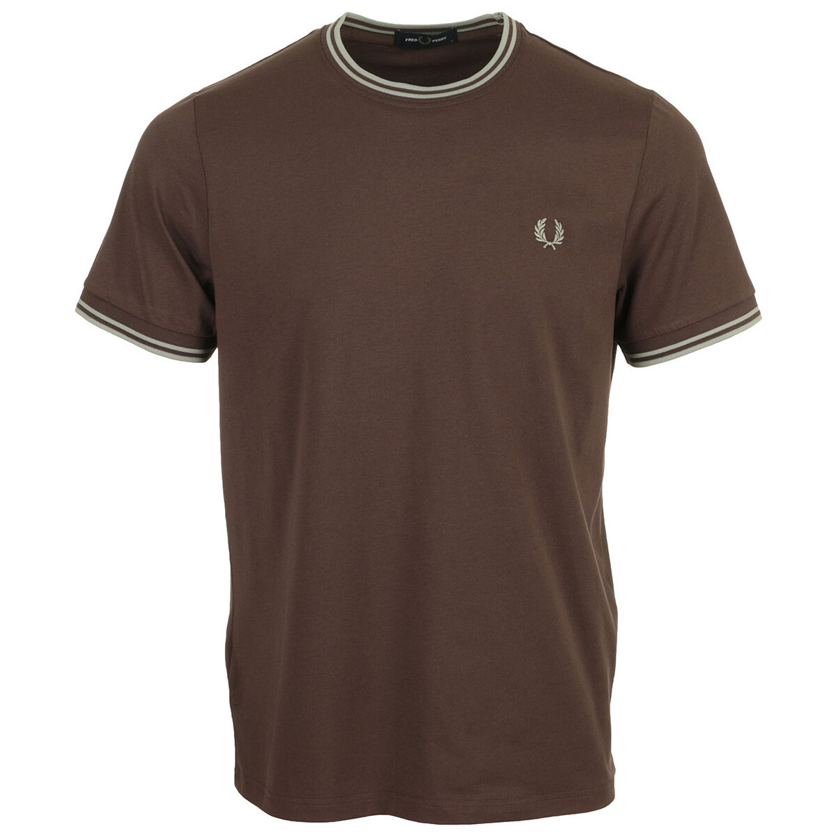 Textiel Heren T-shirts korte mouwen Fred Perry Twin Tipped Brown