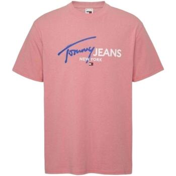 Textiel Heren T-shirts korte mouwen Tommy Hilfiger  Roze